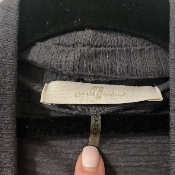 7 For All Mankind Dark Grey Cardigan - Picture 2 of 4